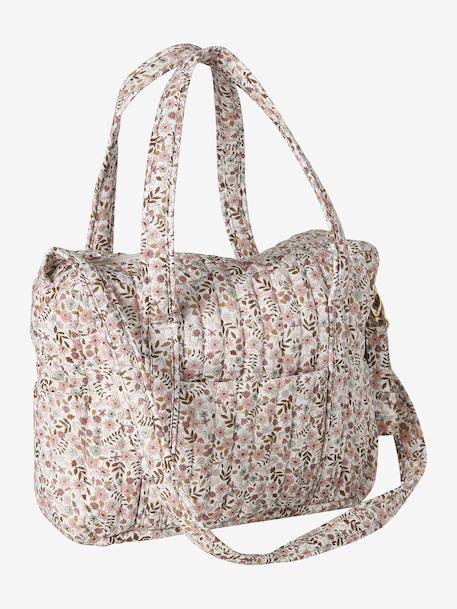 JOIOSA cotton muslin changing bag bronze+ecru+night blue+printed beige - vertbaudet enfant 