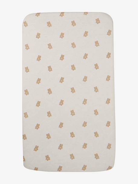 Pack of 2 Covers for Cots & Co-Sleeping Cribs, in Organic Cotton* Dark Blue/Print+ecru+printed white+White - vertbaudet enfant 