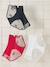 Pack of 3 Maternity Briefs in Embroidered Lace bordeaux red - vertbaudet enfant 