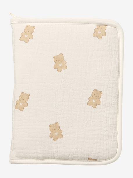 Health Record Cover in Cotton Gauze ecru - vertbaudet enfant 