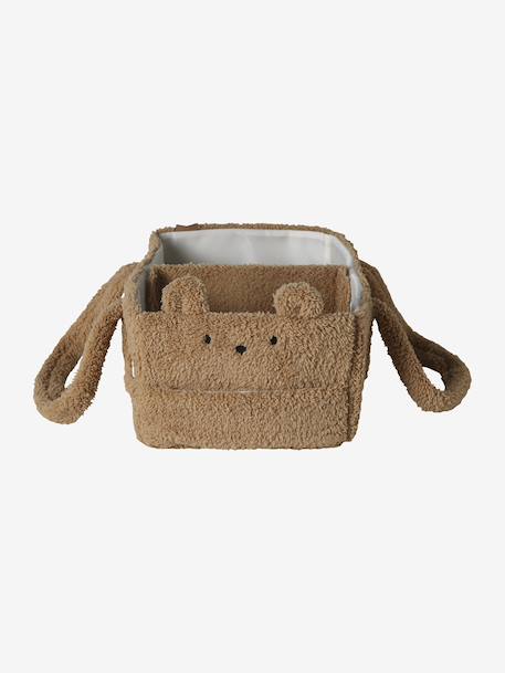 Storage basket with 2 compartments beige - vertbaudet enfant 