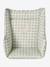 Coussin de chaise haute beige imprimé+carreaux vert+écru+ivoire Panda+moutarde - vertbaudet enfant 