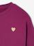 Sweat fille motif imprimé anthracite+corail+pivoine+sauge+vanille+violet+violine - vertbaudet enfant 