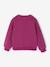 Basics Sweatshirt with Motif for Girls anthracite+coral+peony pink+purple clover+sage+vanilla+violet - vertbaudet enfant 