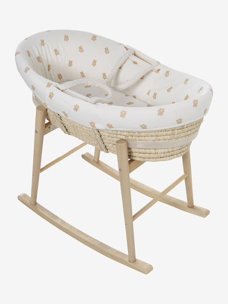 Carrycot Liner Dark Blue/Print+ecru - vertbaudet enfant 