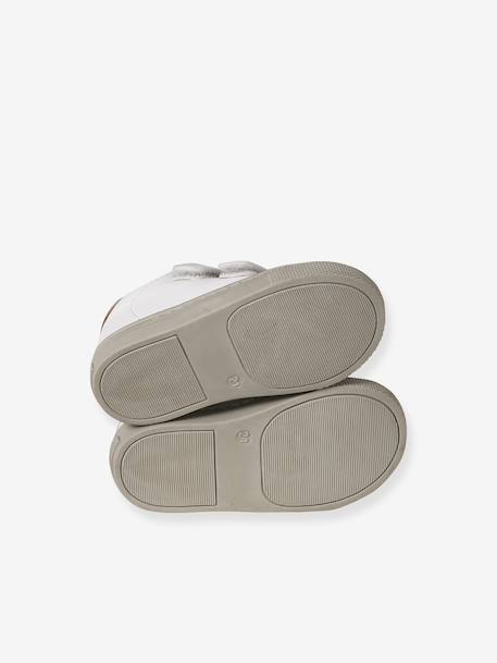 Trainers with Hook-&-Loop Fasteners for Babies ecru - vertbaudet enfant 
