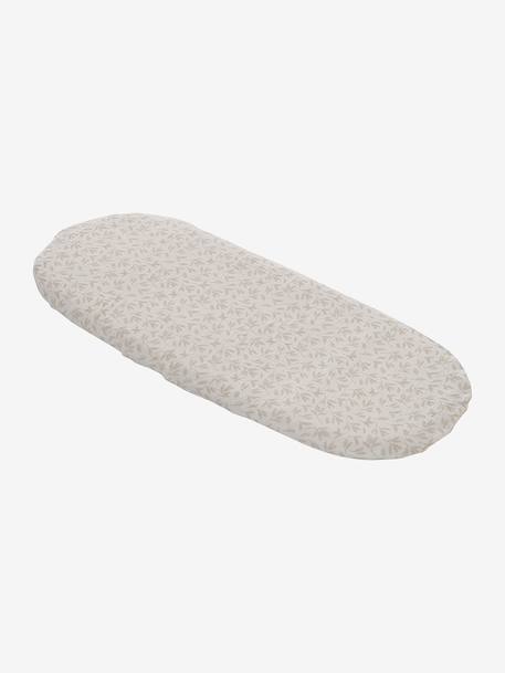 Carrycot Liner in Cotton Gauze grey blue+printed beige+white - vertbaudet enfant 