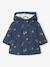 Floral Hooded Raincoat, Lined, for Baby Girls night blue+printed pink - vertbaudet enfant 