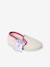 Chaussons élastiqués enfant fabriqués en France écru+rose imprimé - vertbaudet enfant 