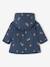 Floral Hooded Raincoat, Lined, for Baby Girls night blue+printed pink - vertbaudet enfant 