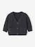 V-neck cardigan for babies in chunky knit grey blue+slate grey - vertbaudet enfant 