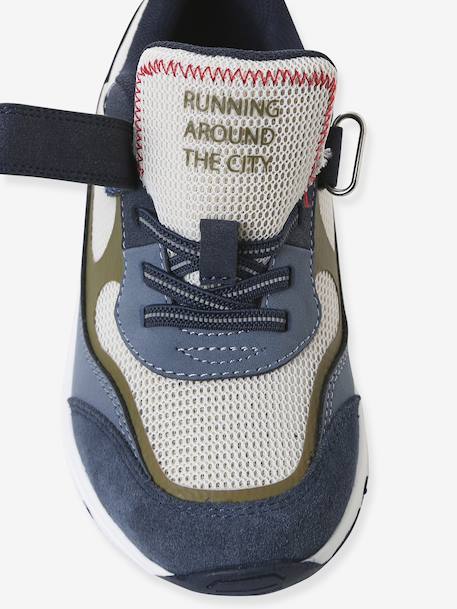 Lace-up & Hook-&-Loop Trainers for Children, Designed for Autonomy set blue - vertbaudet enfant 