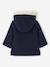 Coat with Hood for Baby Girls Light Grey+navy blue - vertbaudet enfant 