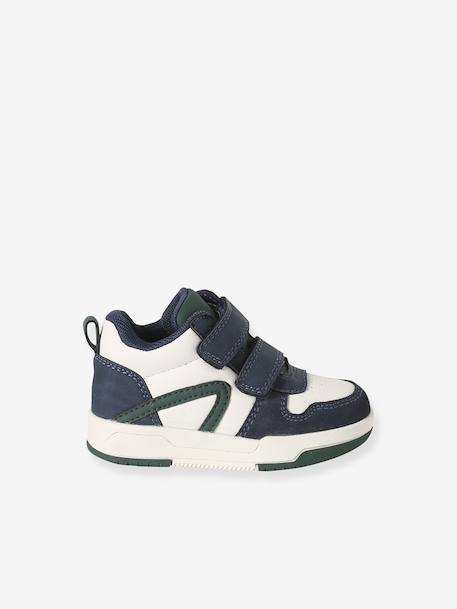High-top trainers with hook and loop fastener for babies set blue - vertbaudet enfant 