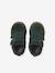 Mid-top fur-lined leather trainers with touch 'n' close fastening for babies camel+green+navy blue - vertbaudet enfant 