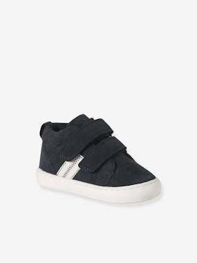 Baskets bébé garçon cuir à scratchs  - vertbaudet enfant