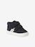 Mid-top fur-lined leather trainers with touch 'n' close fastening for babies camel+green+navy blue - vertbaudet enfant 