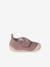 Soft Pram Shoes with Hook-&-Loop Strap for Babies gold+old rose - vertbaudet enfant 