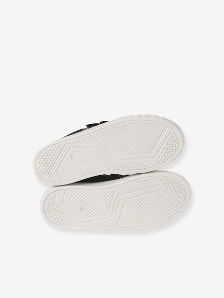 Trainers with leather velcro straps for children set grau - vertbaudet enfant 