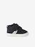 Mid-top fur-lined leather trainers with touch 'n' close fastening for babies camel+green+navy blue - vertbaudet enfant 
