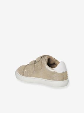 -Baskets bébé fille cuir à scratchs
