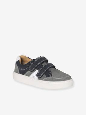 Shoes-Leather Hook-&-Loop Trainers for Children, Designed for Autonomy 