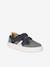 Leather Hook-&-Loop Trainers for Children, Designed for Autonomy set grau - vertbaudet enfant 
