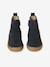 Leather Zipped & Elasticated Chelsea Boots for Babies navy blue - vertbaudet enfant 