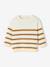 Striped knitted baby jumper caramel+navy blue+sage green - vertbaudet enfant 