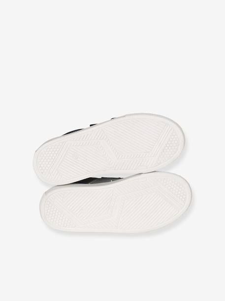 Leather Hook-&-Loop Trainers for Children, Designed for Autonomy set grau - vertbaudet enfant 