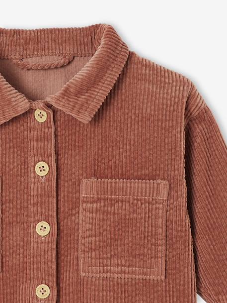 Surchemise bébé en velours seersucker tomette - vertbaudet enfant 