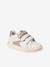 Trainers with Leather Hook-&-Loop Straps for Children ecru+printed white+set white - vertbaudet enfant 