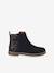Girls' leather and glitter boots, nursery collection navy blue - vertbaudet enfant 