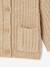 Gilet bébé en maille grosse jauge beige chiné+vert sauge - vertbaudet enfant 