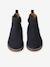 Girls' leather and glitter boots, nursery collection navy blue - vertbaudet enfant 