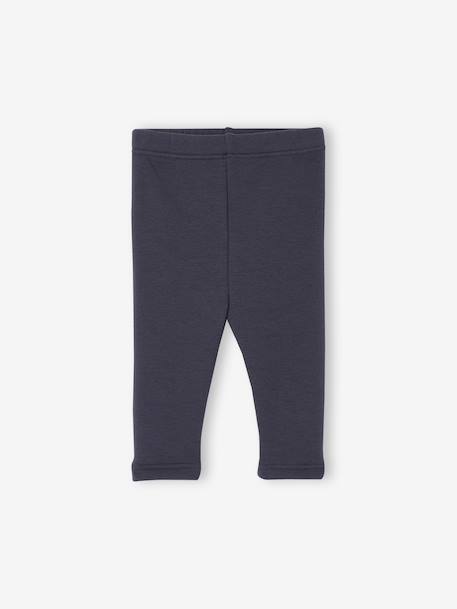 Fleece lined leggings for babies night blue - vertbaudet enfant 