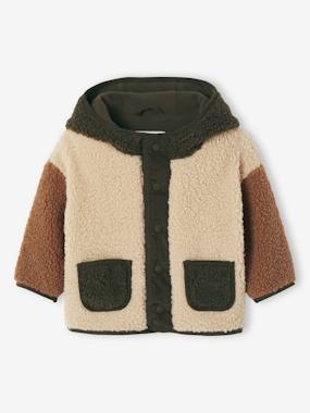 Bébé-Manteau, combipilote, nid d'ange-Manteau bébé en sherpa à capuche