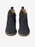Elasticated Leather Boots for Children, Designed for Autonomy navy blue - vertbaudet enfant 