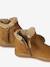 Girls' lined leather boots camel - vertbaudet enfant 
