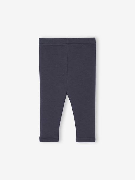 Fleece lined leggings for babies night blue - vertbaudet enfant 