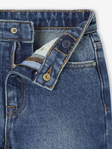 Mom Fit Jeans for Girls light blue+medium blue - vertbaudet enfant 