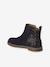 Girls' leather and glitter boots, nursery collection navy blue - vertbaudet enfant 