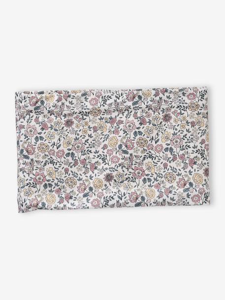 Sherpa-Lined Floral Print Beanie & Snood Set for Babies printed pink - vertbaudet enfant 