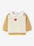 Girl's sweatshirt with a Peter Pan collar ochre - vertbaudet enfant 