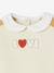 Girl's sweatshirt with a Peter Pan collar ochre - vertbaudet enfant 