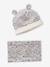 Sherpa-Lined Floral Print Beanie & Snood Set for Babies printed pink - vertbaudet enfant 