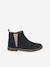 Elasticated Leather Boots for Children, Designed for Autonomy navy blue - vertbaudet enfant 