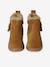 Girls' lined leather boots camel - vertbaudet enfant 