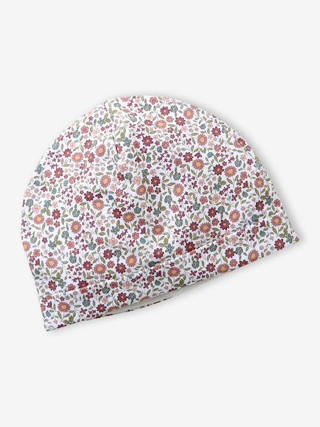 Floral Beanie + Snood Set dusky pink - vertbaudet enfant 