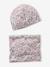 Floral Beanie + Snood Set dusky pink - vertbaudet enfant 